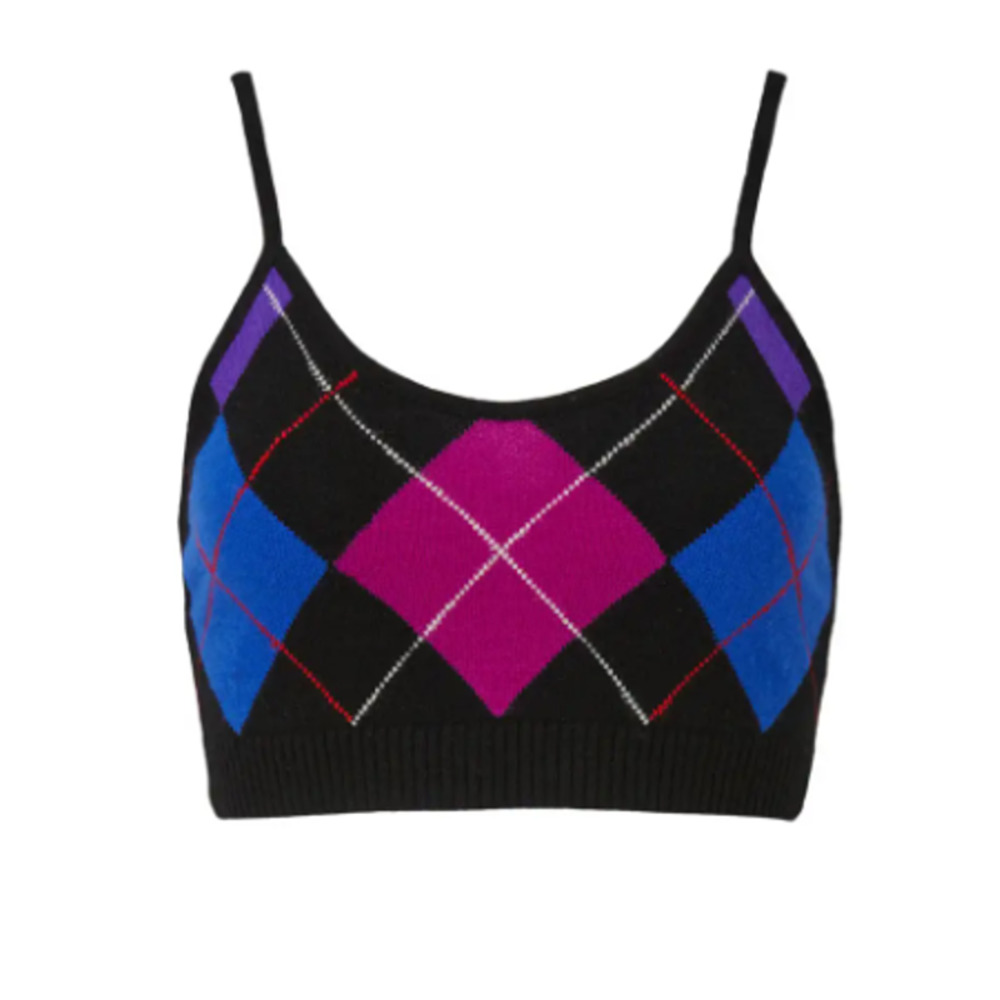 Le Superbe Argyle Gem Crop Top